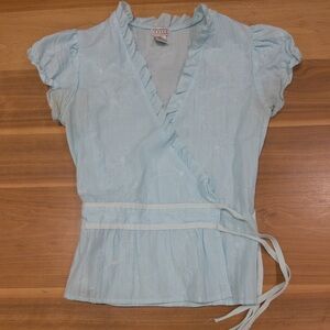 Vintage Voice Blue Floral Blouse – Unique & Charming